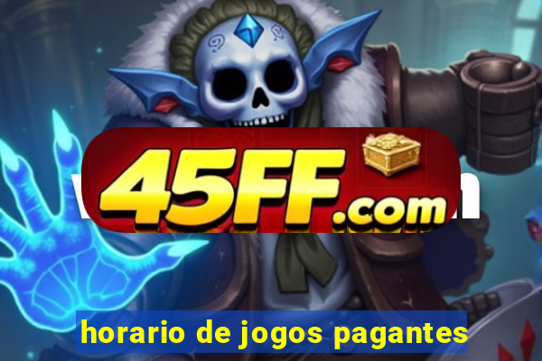 horario de jogos pagantes